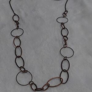 6/$10 Paparazzi Copper and Black Chain Necklace